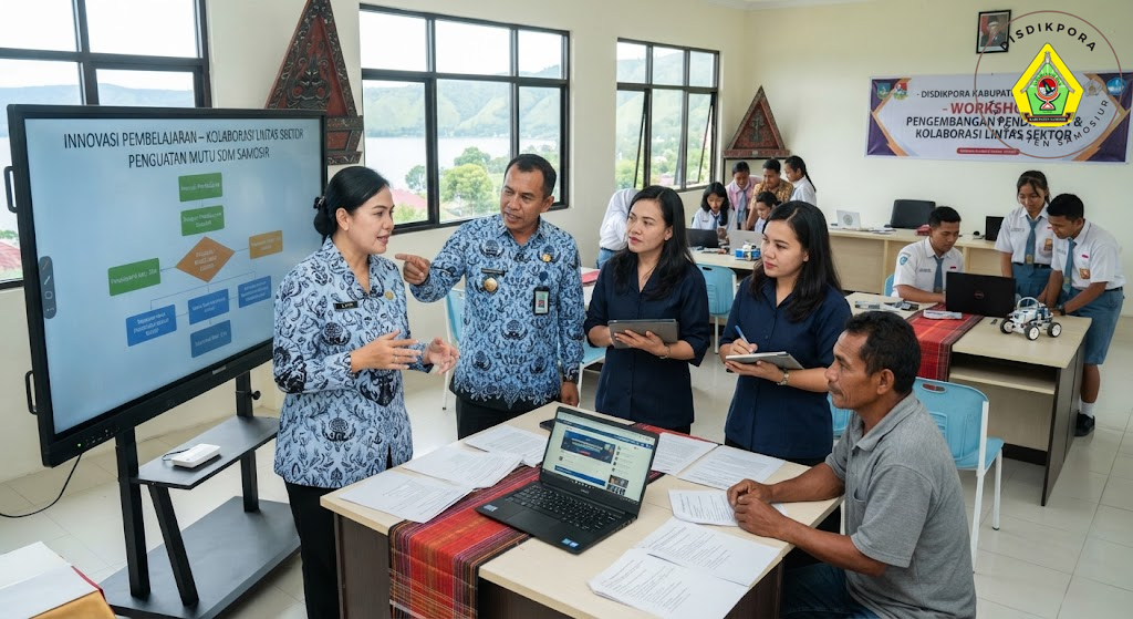 Disdikpora Samosir Dorong Sekolah Tingkatkan Inovasi Pembelajaran dan Kolaborasi Lintas Sektor